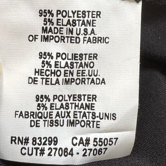 Tash + Sophie Women’s Black Dress Size Small Short Sleeve Faux Wrap Ruffle Hem - Picture 8 of 8